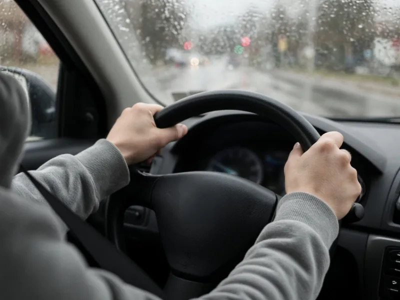 Руки ученика на руле: занятие автошколы в Барановичах